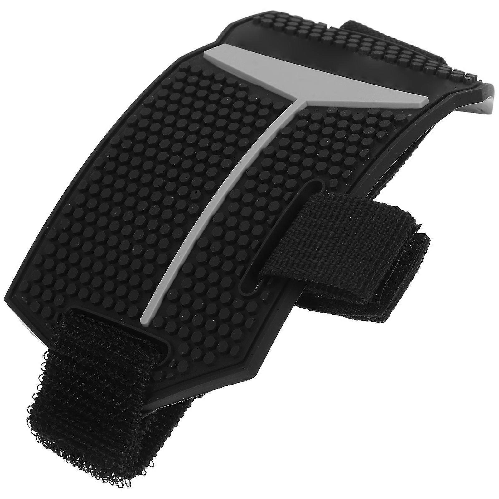 Motorcycle Gear Shift Shoe Protector Grey Rubber Pad with Antislip Durable Design for Motorcycle Use