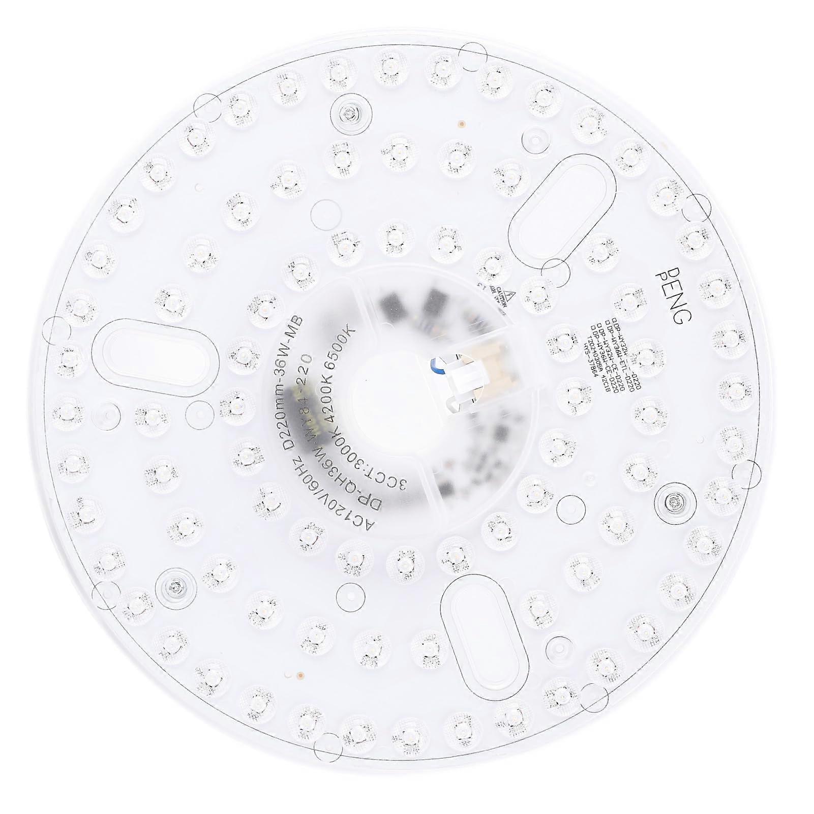 36W Dimmable LED Ceiling Fan Light Kit Magnetic NoDrill Install 3Color Energy Saving