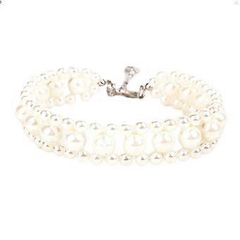 Veeki Pet Pearl Collar Justerbar krave Egnet til små og mellemstore katte og hunde Halskæde Smykker
