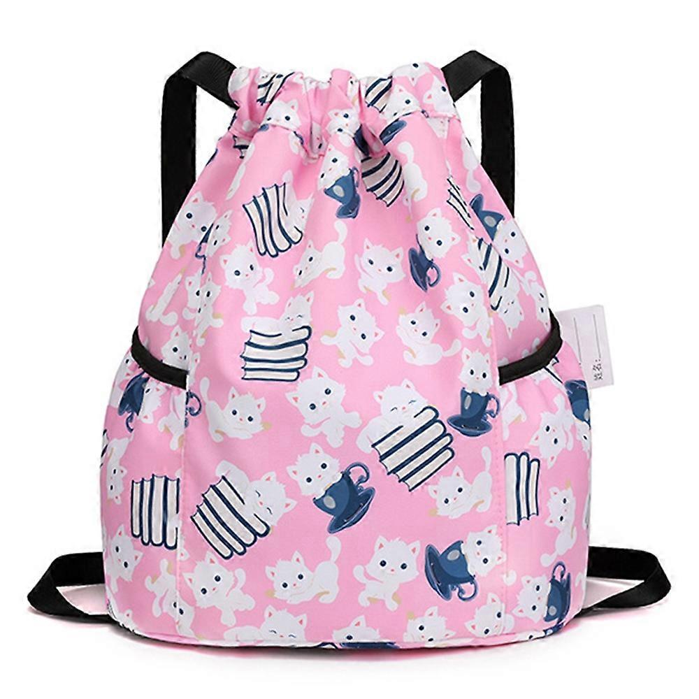 HALIN Children Cartoon Backpack Outdoor Camping School Drawstring Shoulder Bag