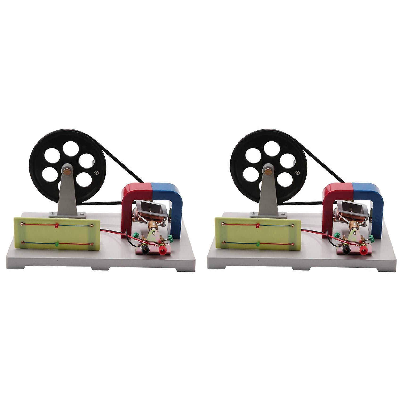 2X Hand AC and DC Crank Generator Model, Demonstration Motor Generator Activity Model,Device Experimental Equipment