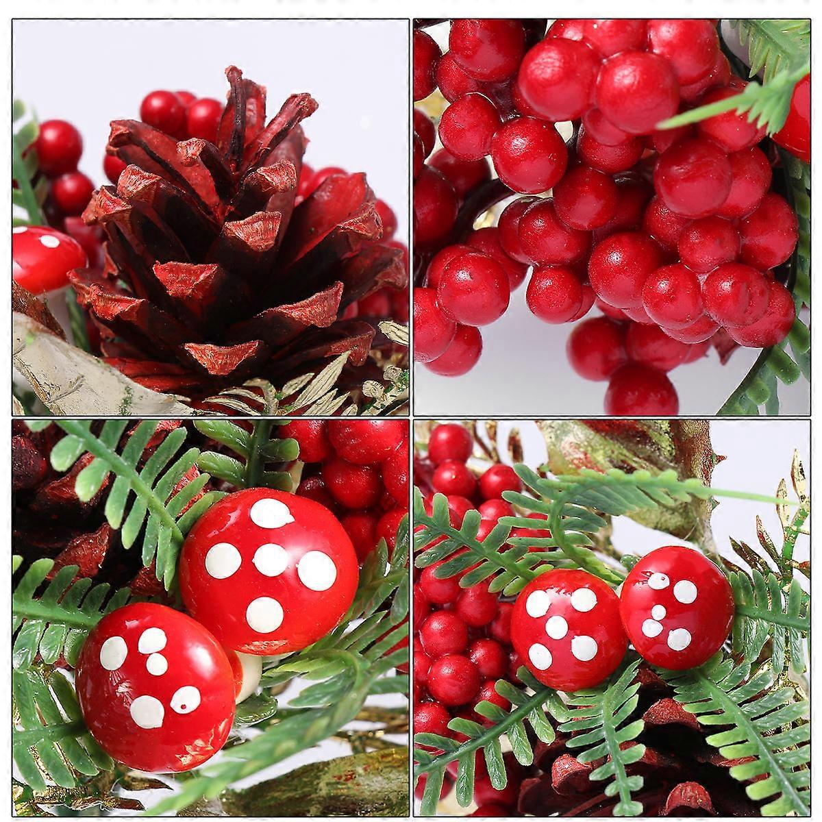 Artificial Berry Christmas Tree Berry Decor for Hanging 5Pcs Assorted Color