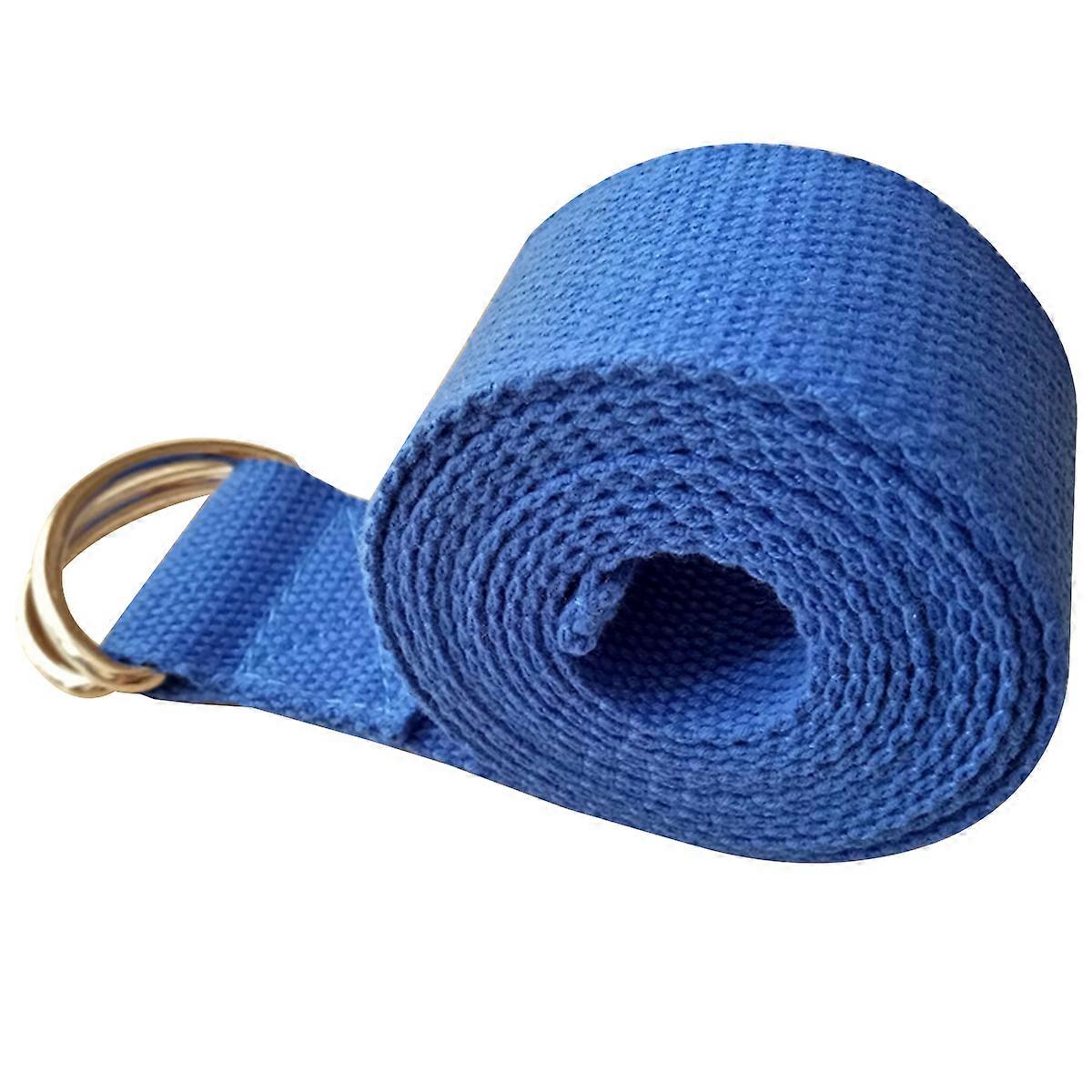 Yoga Exercise Strap D Ring Yoga Exercise Strap for Stretching Blue for Pilates