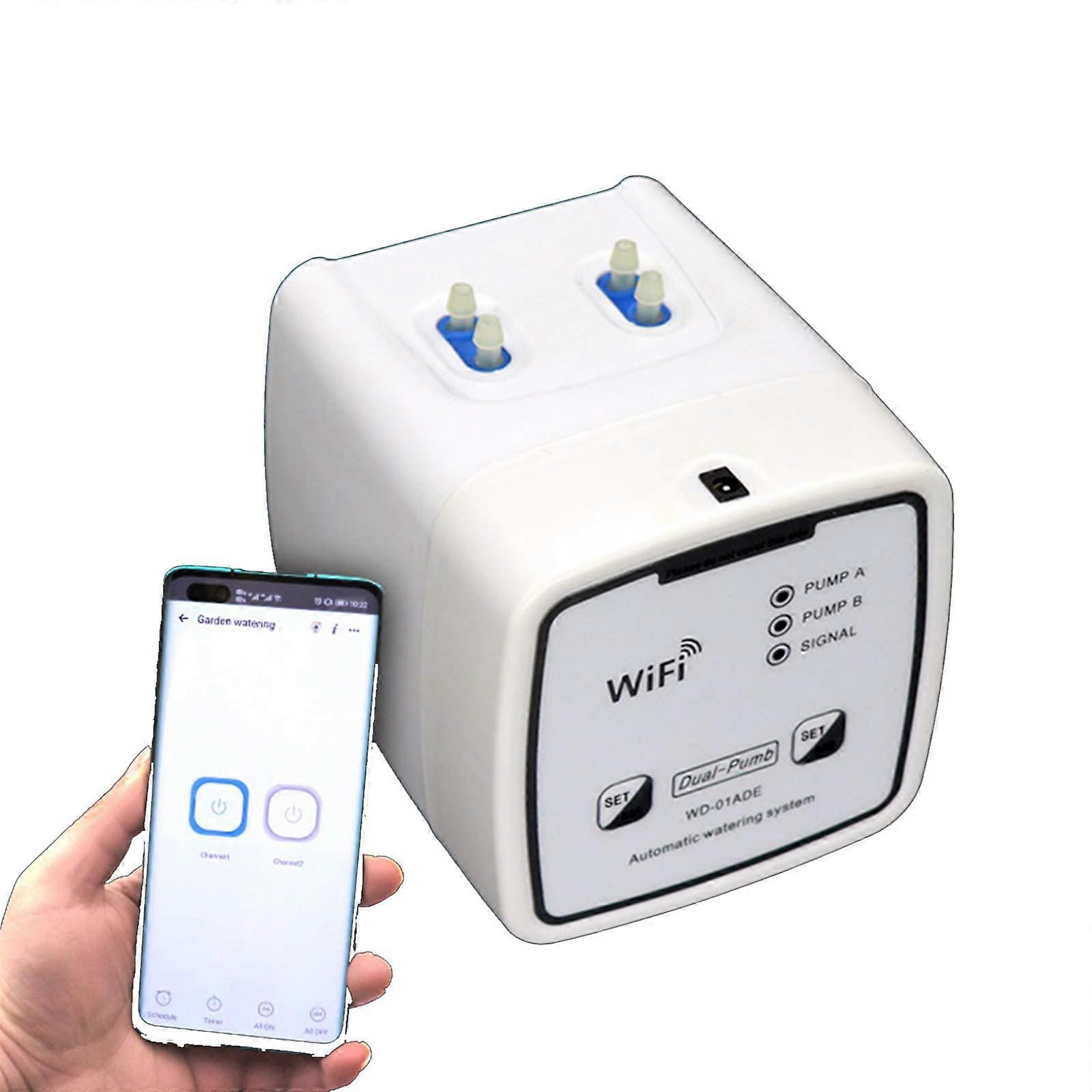 Automatic Watering System with Dual Pump Smart App Control, WiFi Remote Plant Irrigation Device