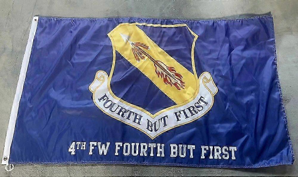 Usaf 4th Fighter Wing Fourth But First Single-sided Flag Banner