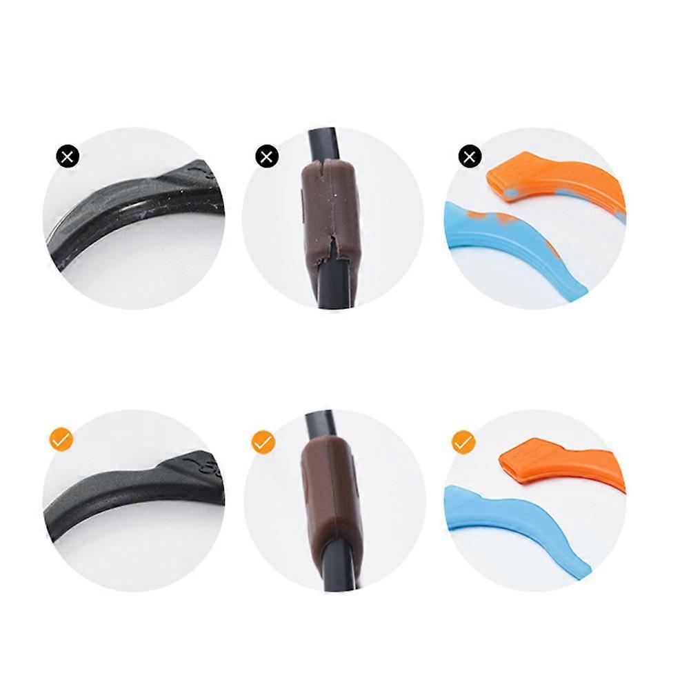 Round Retainers for Glasses Use Silicone Non- 24Pair Practical Set