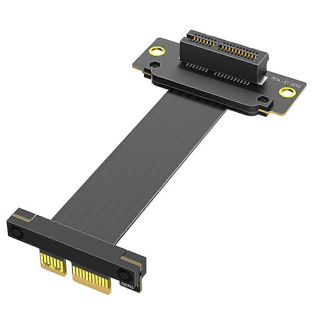 PCI-E PCI Express 5.0 1X Extension Cable ( Dual Vertical 90 Degree Direction)
