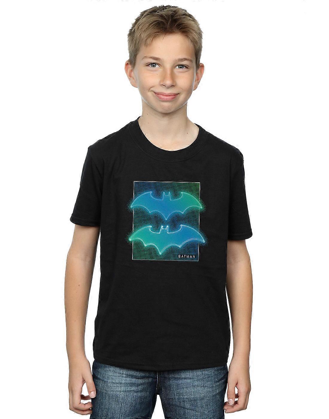 DC Comics Boys Batman Grid Gradient T-Shirt