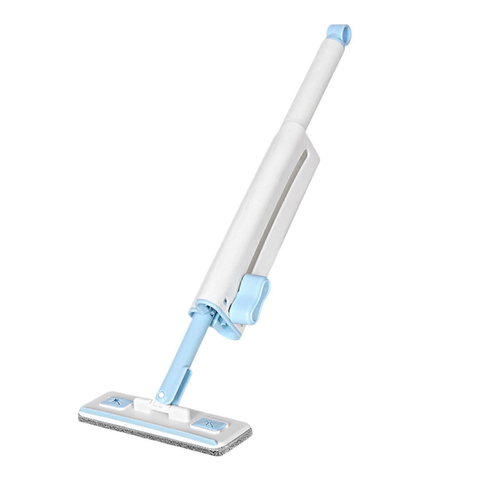 Microfiber Rotating Mop with 360° Rotation, Hands Cleaning, Sky Blue with 3 Replacement Cloths