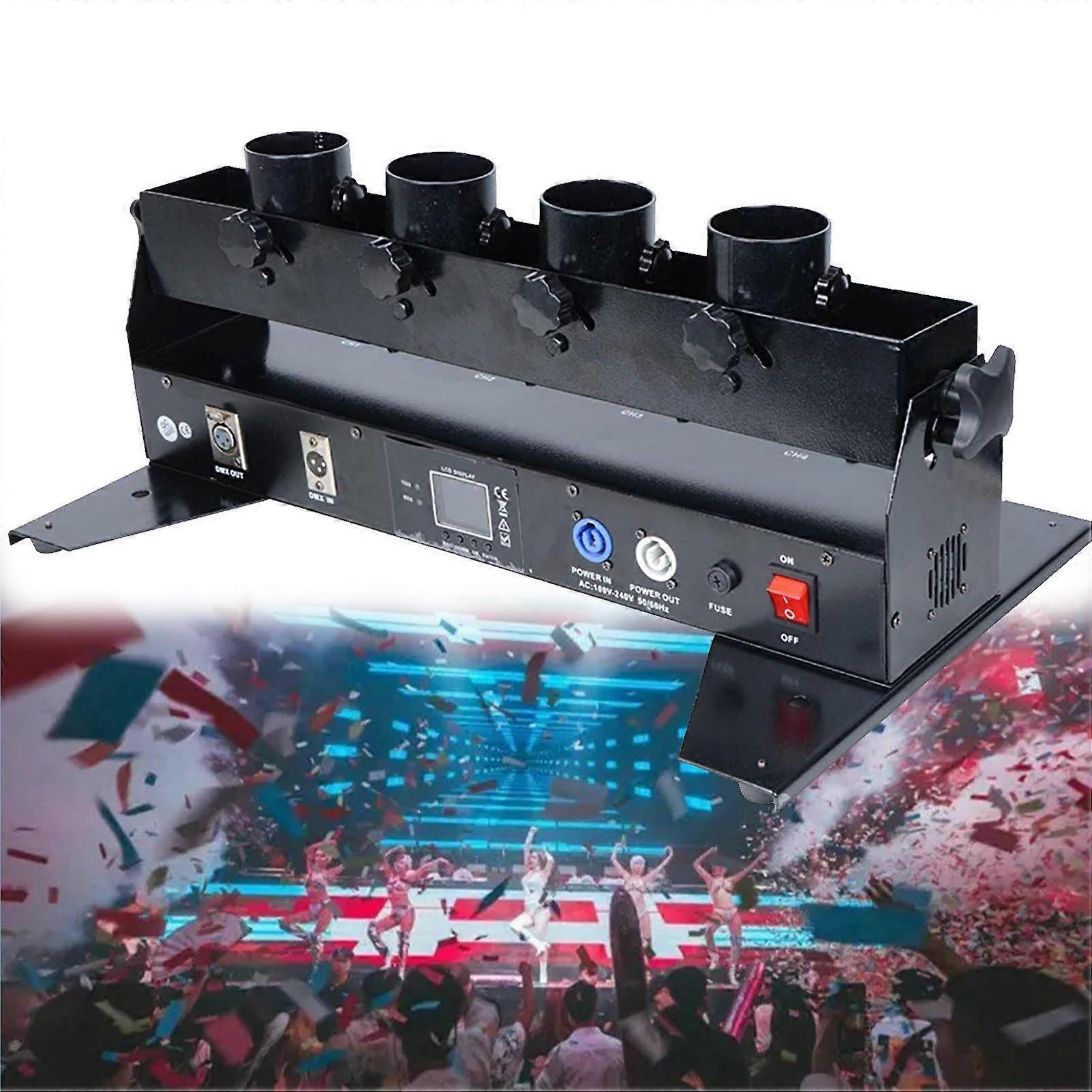 Electric Confetti Cannon with Remote Control, Powerful Blast and Adjustable Angle for Parties