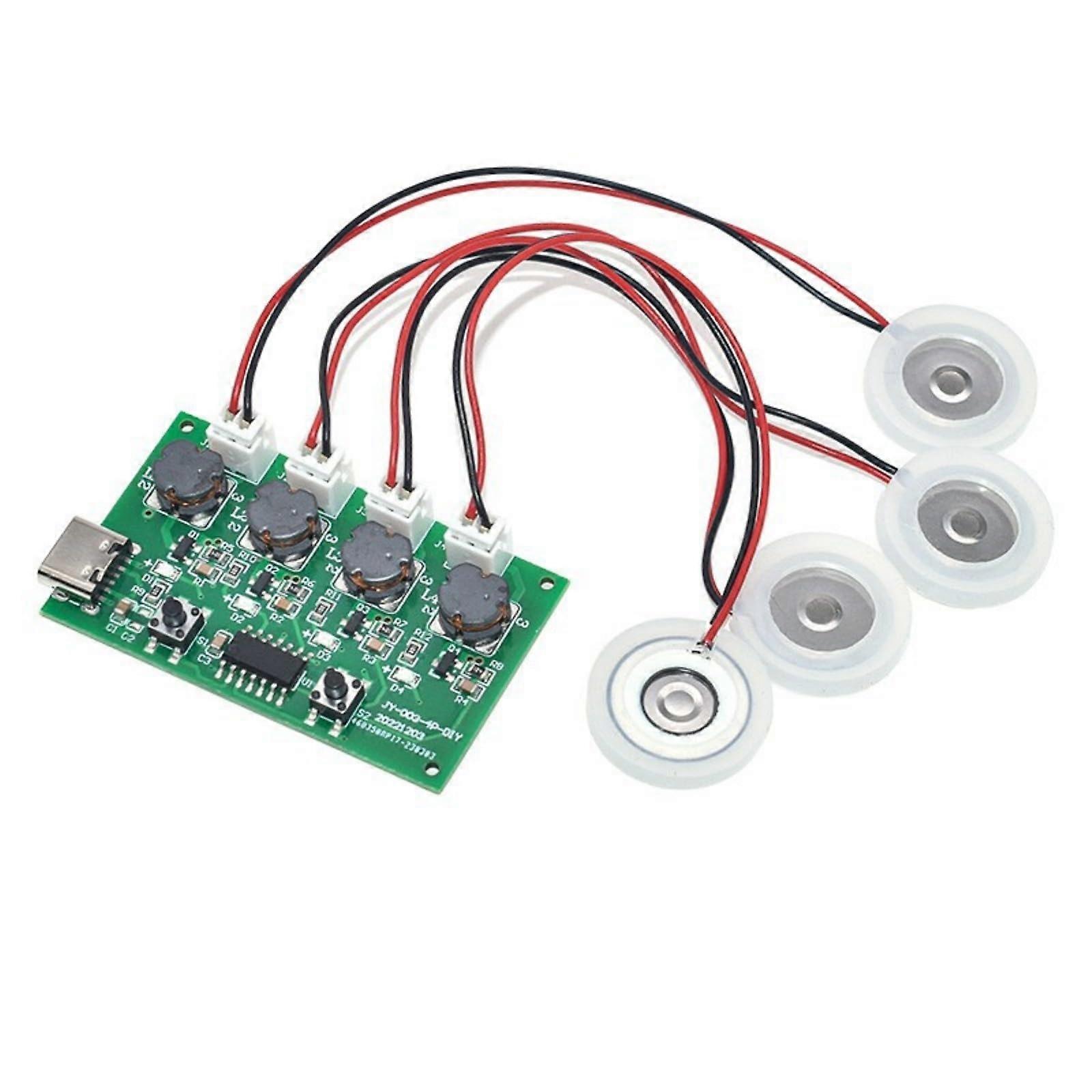 Four Nozzle Humidifier Module with PCB Driver Board, Rapid Humidity Boost and Advanced Atomization