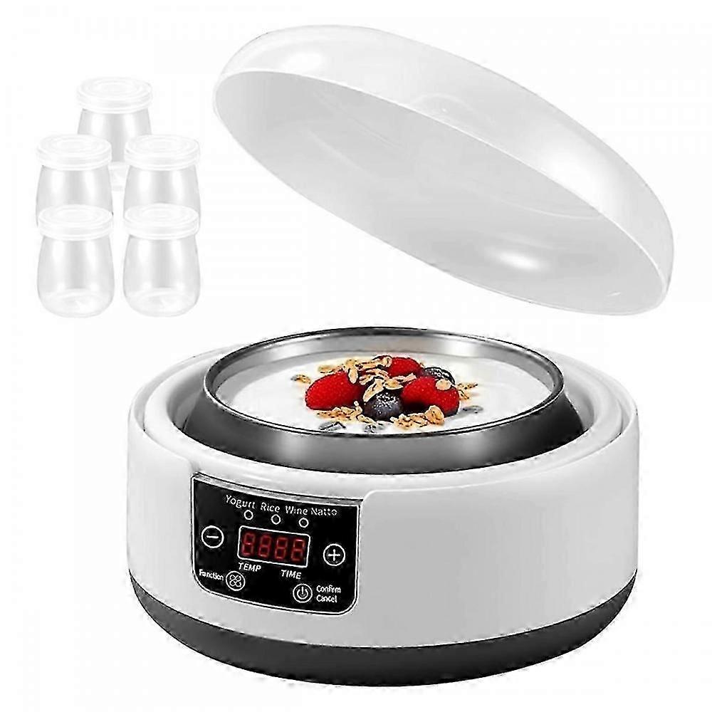 36 Hour Yogurt Maker,1.2L Automatic Digital Yoghurt Maker EU Plug