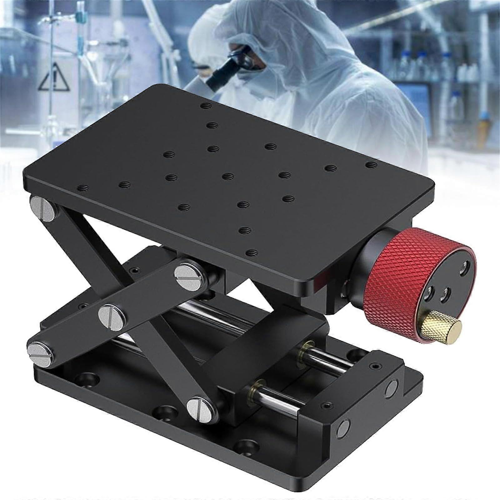 Laboratory Lift Platform Aluminum Alloy Optical Lab Jack with Adjustable Height 55mm