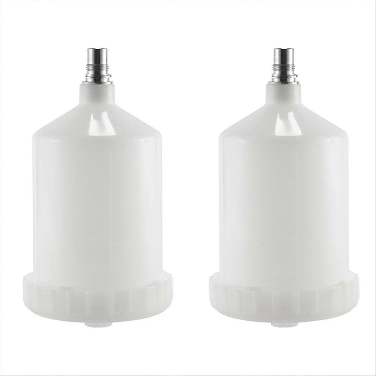 2 Pcs 600Ml Plastic Hvlp Paint Cup Pot For Sata Sprayer
