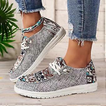 Willtoo Damen Slipper, bequeme und leichte Freizeitschuhe, grau