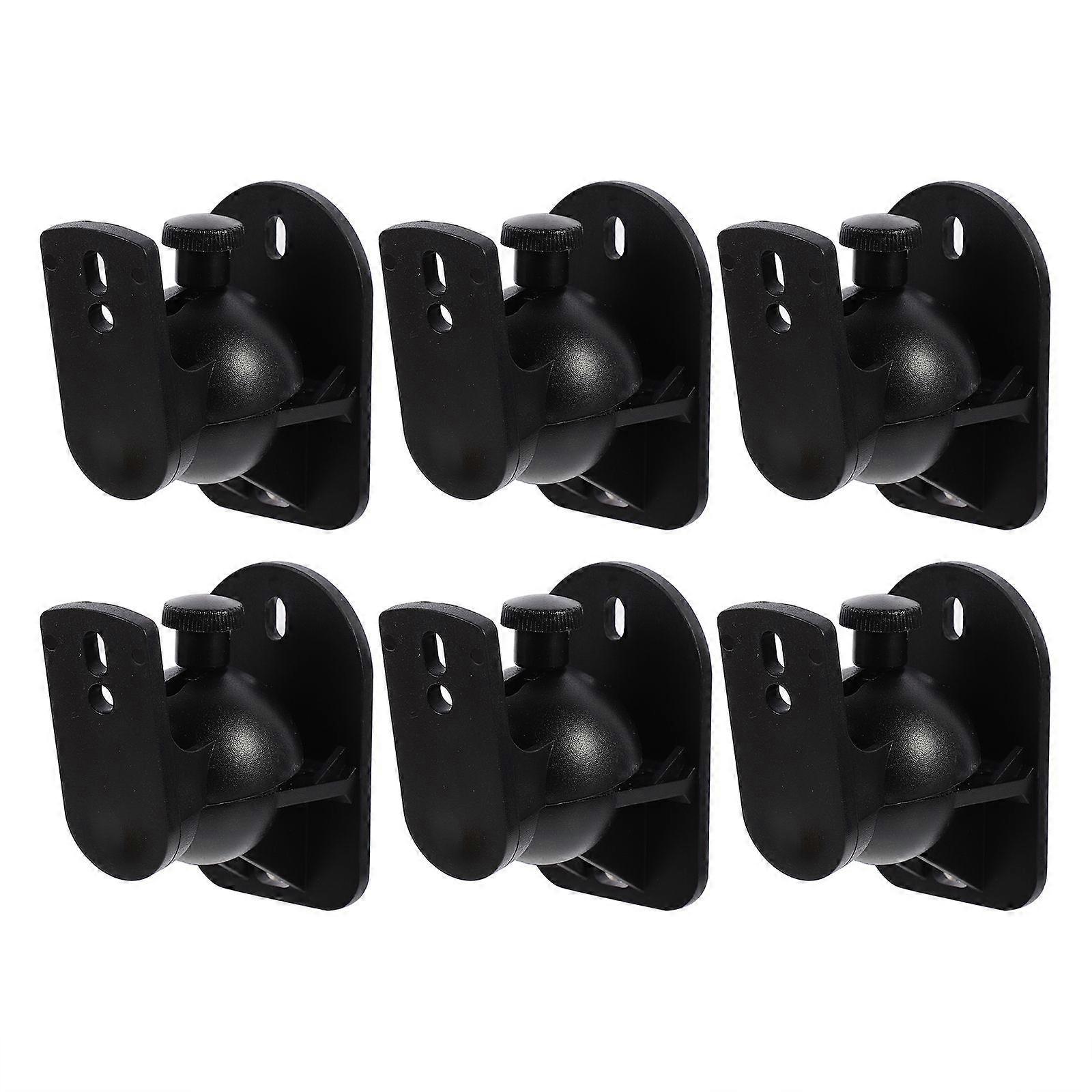 6 Sets Speaker Wall Mount Brackets Surround Sound Speakers Mount Brackets
