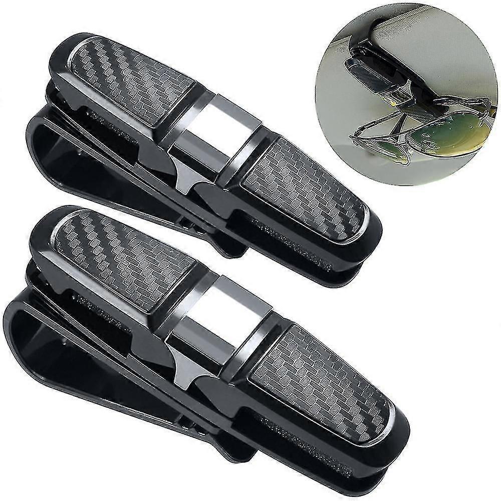 briller holder for bil sol visir, 2 pack solbriller briller montering