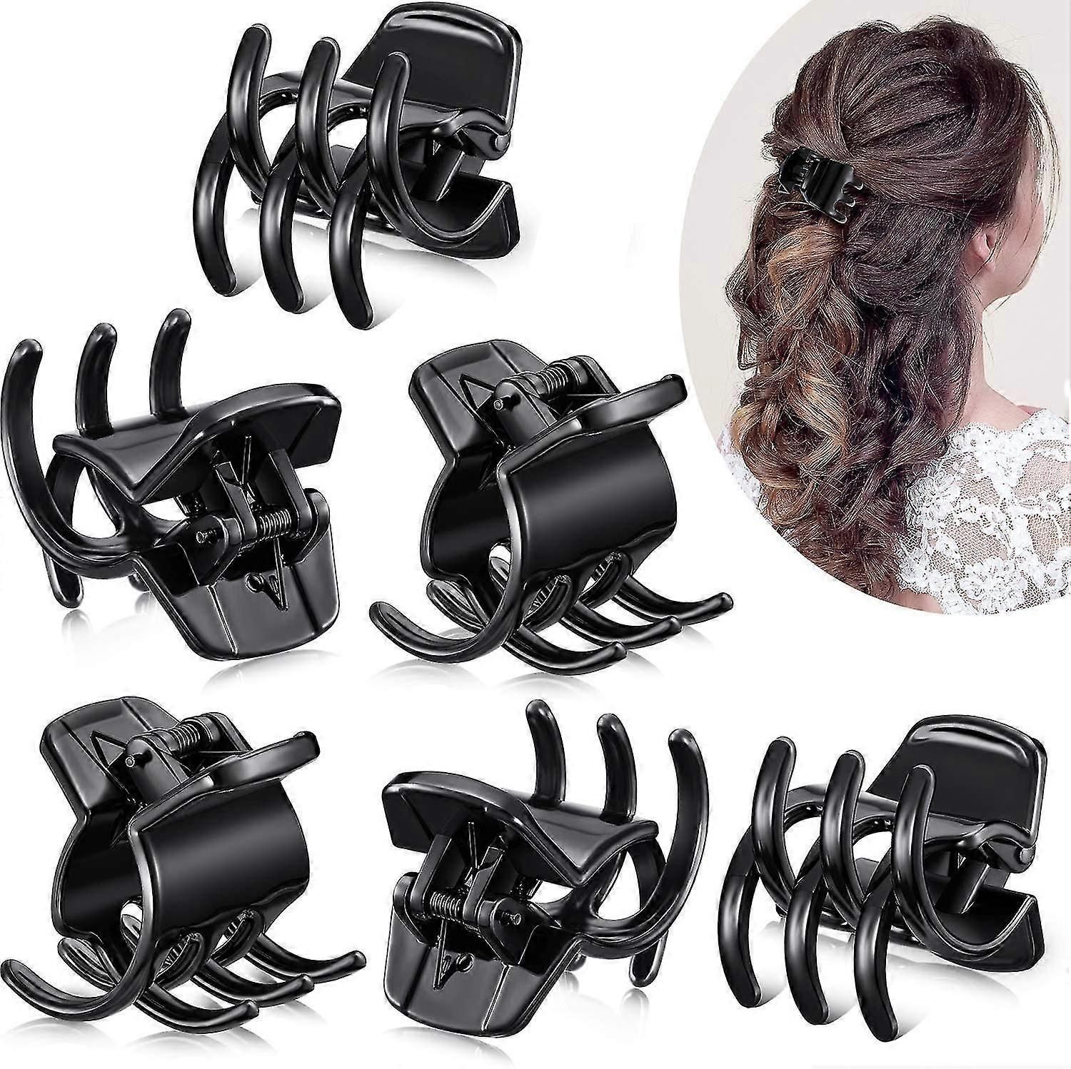Conjunto de 12 Presilhas de Cabelo Médias de 3,3 cm (1,3 polegadas) - Acessórios para Pentear