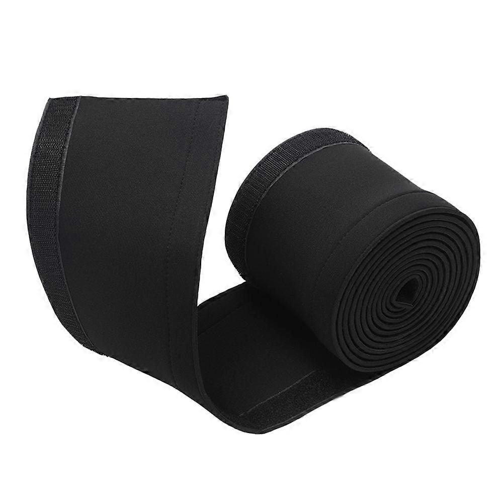 Black Neoprene Cable Sleeve for Cable Management with Hook and Loop 2 Rolls