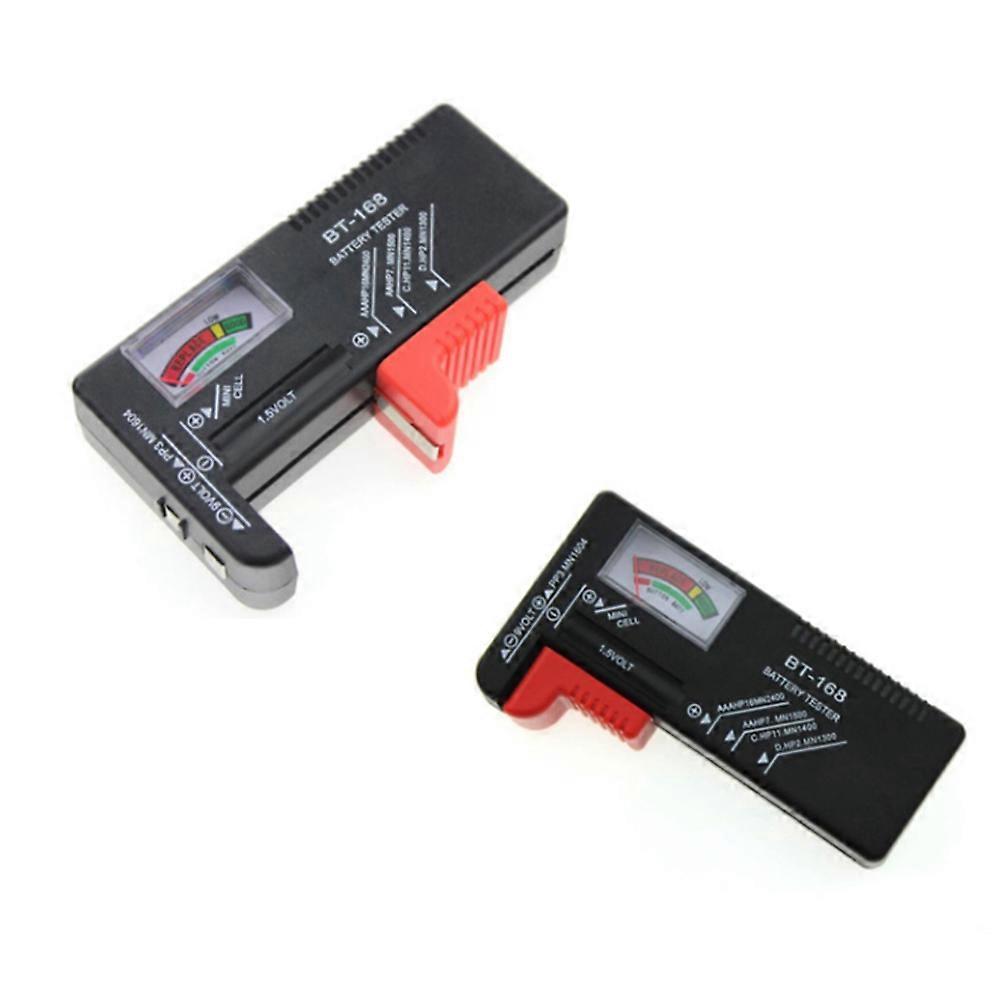 Battery Tester Black Pointer Volt Checker for Aa Aaa and 9V Battery