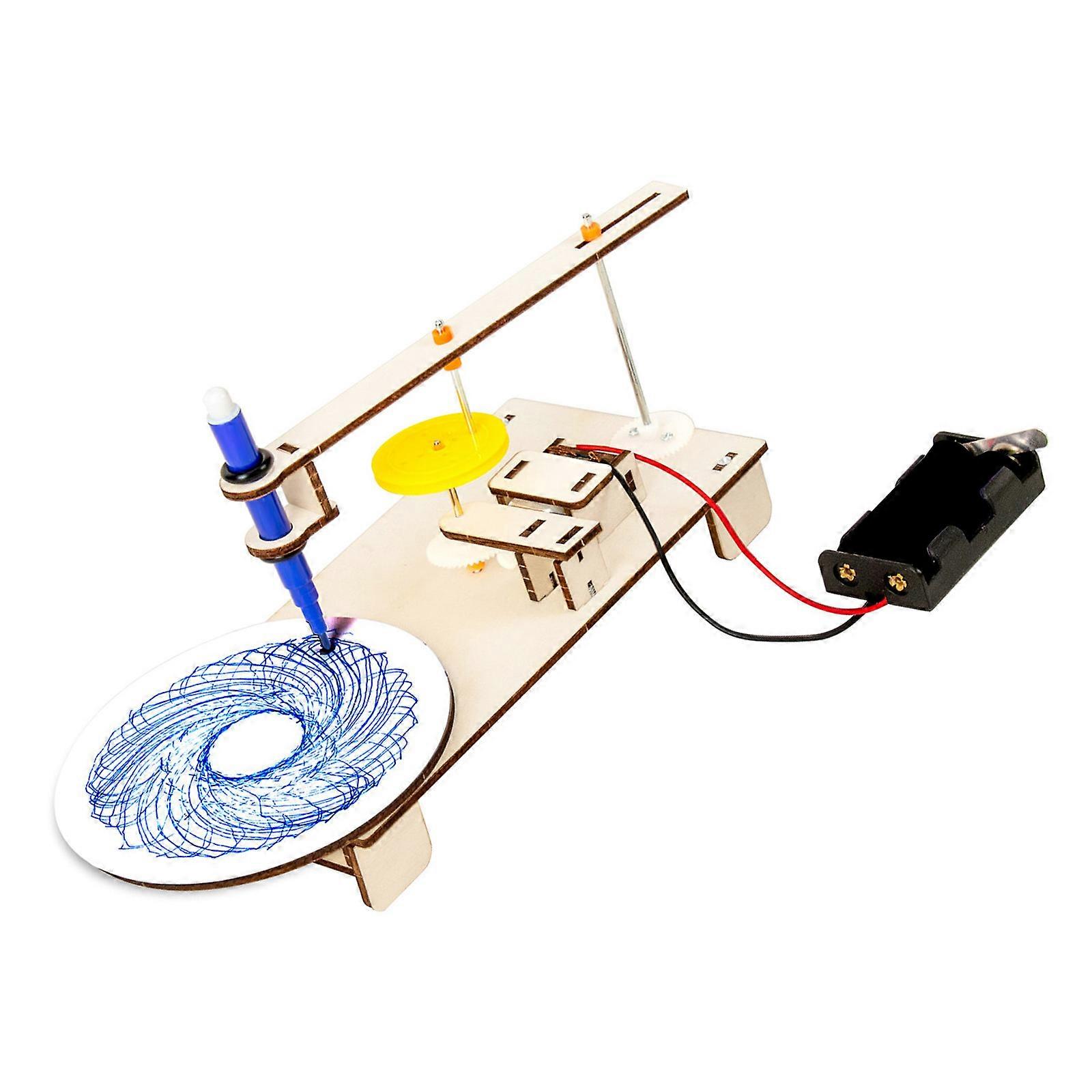 Easy To Assemble Wooden Technical Drawing Tool For Kids Explore Basic Physics And Math Concepts Multicolor