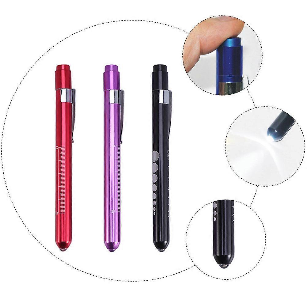 6pcs Convenient Pen Light Multifunctional Pen Flashlight Practical LED Penlight