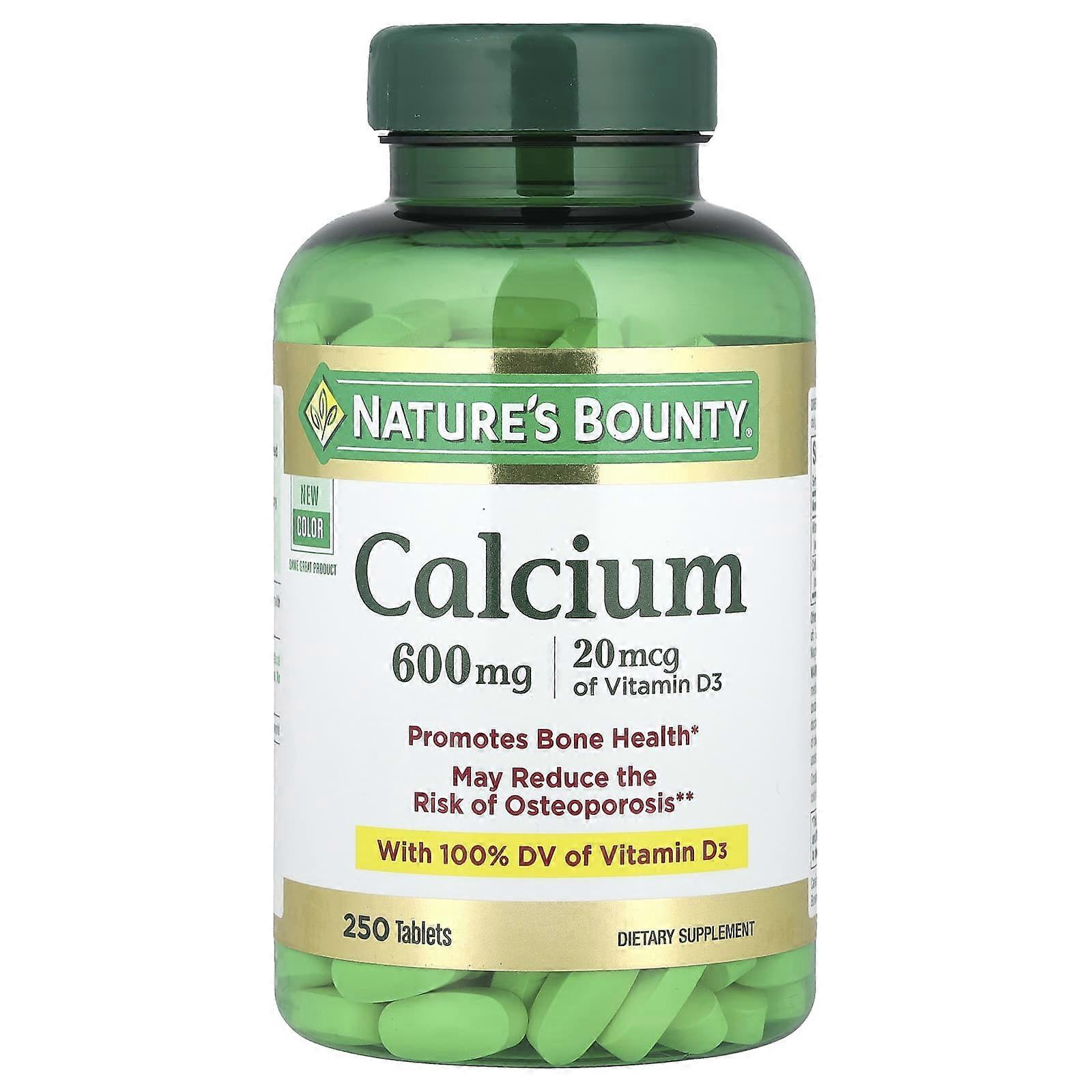 Nature's Bounty, Calcium, 250 Tablets, 2-Pack