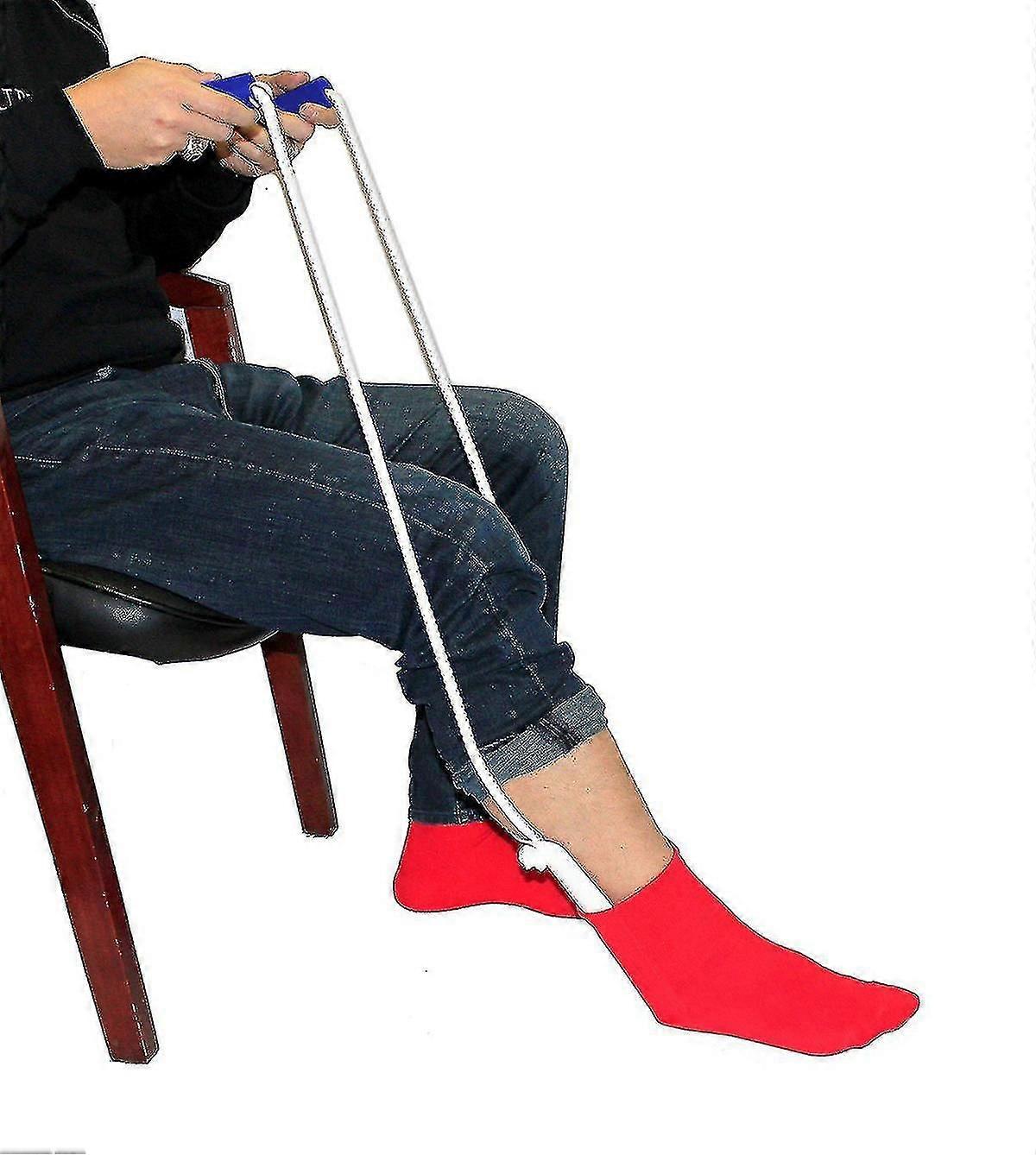 Sock Aid & Stocking Assist | Flexible Contoured Plastic Shell,built-up