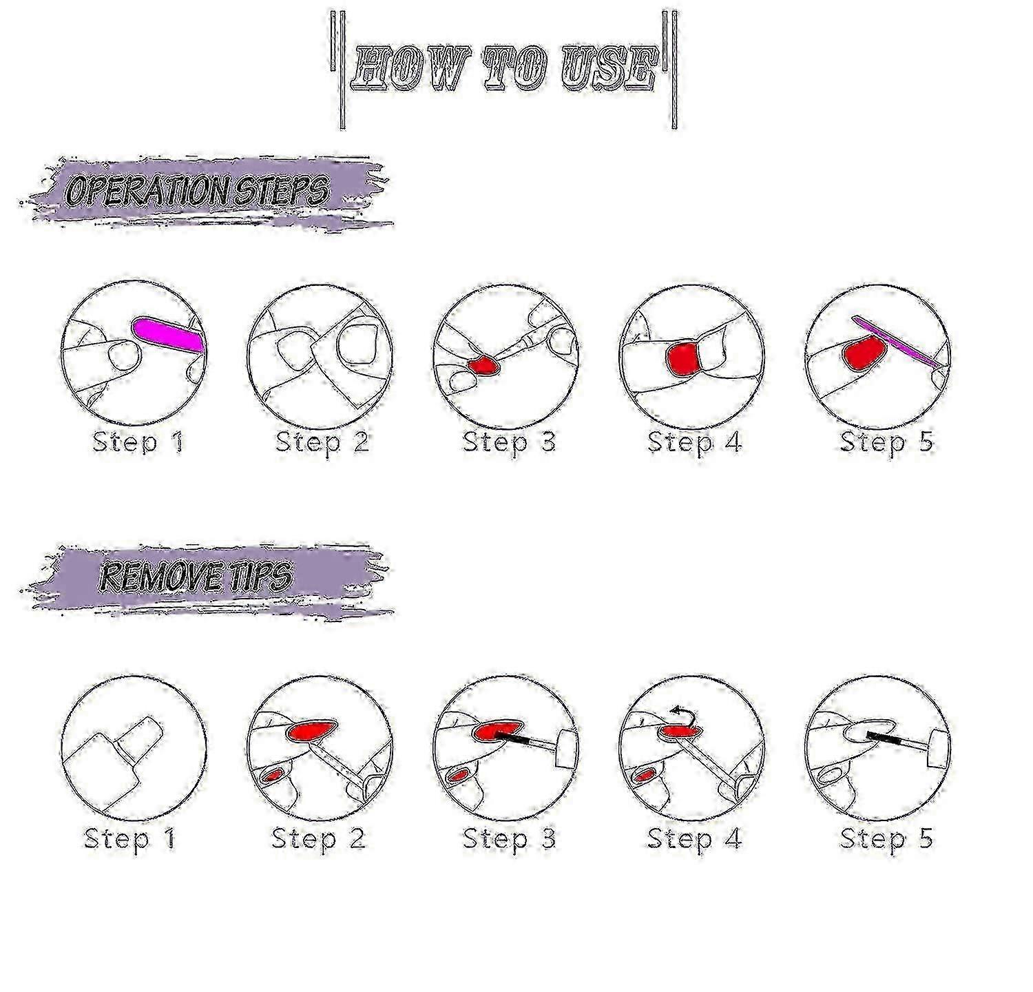 Transparent Fake Nails Transparent Rectangle Full Coverage Press Nails