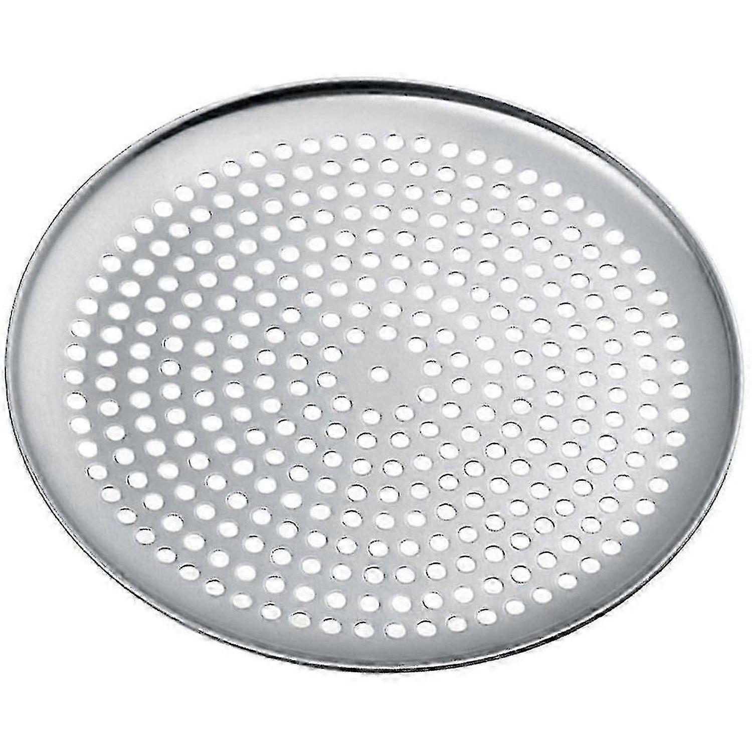 Pizzabrett i rustfritt stål med hull for baking