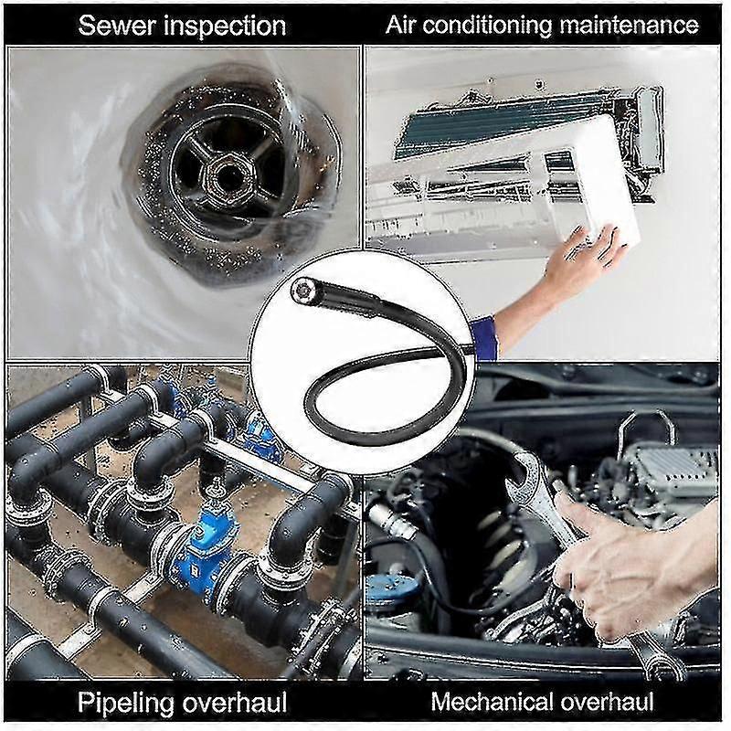5.5Mm/7Mb Scope Android Pipe Borescope Ip67 Camera 6 Adjed Led For Android Car Rep Tool
