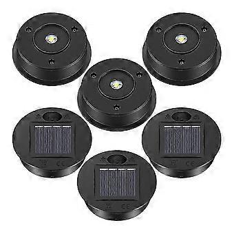 6 Pcs Solar Lights Replacement Top 7 Lumens Solar Lantern Parts LED Solar Panel Lantern Lid Lights