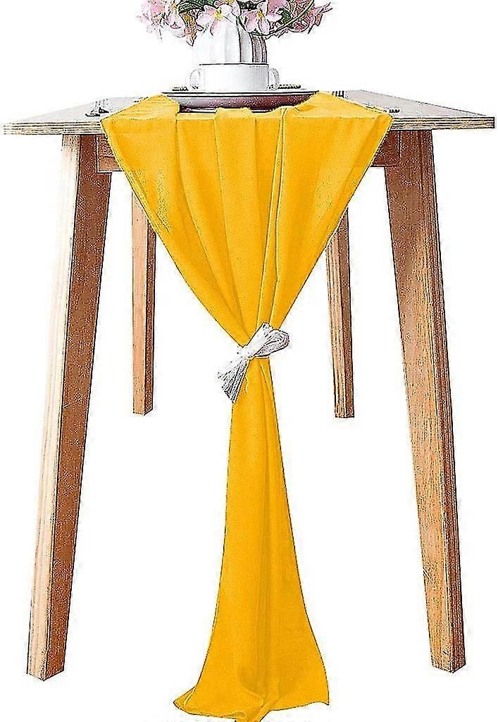 Chiffon Table Runner Coffee Tea Rustic Table Runner Sheer Table Runner Chiffon