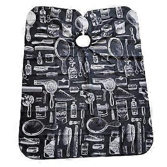 Erwachsene Pinsel Schere Salon Barber Friseur Cape Haare schneiden Kleid Tuch
