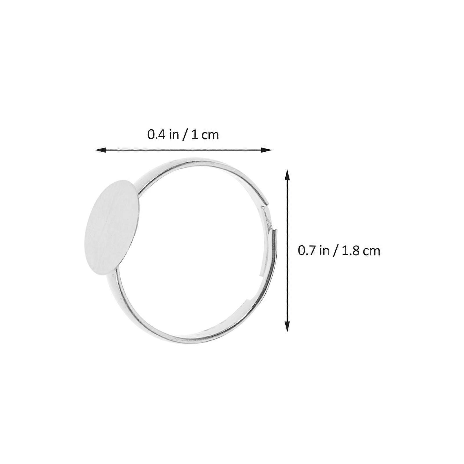 80pcs DIY Ring Bases Creative Finger Ring Base Ring Finding DIY Accessories