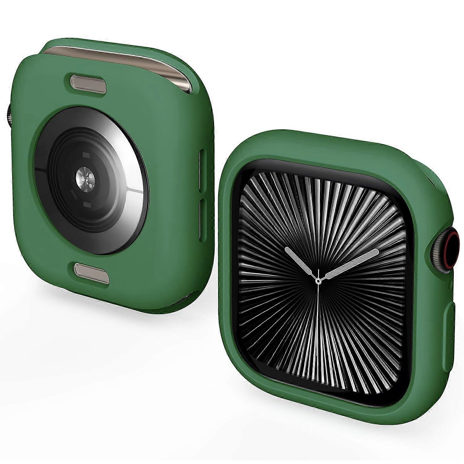 For Apple Watch Series 10 46mm Candy Design Smart Watch TPU Case Cover Green