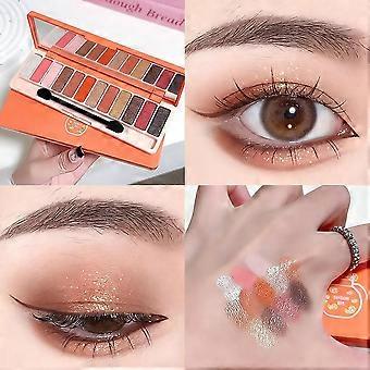 La Mei La 12-Color Eyeshadow Palette with Applicator - Versatile Shades Safe Formula Creative Looks