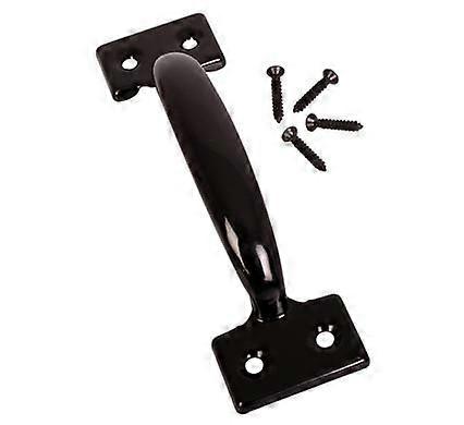 Black bow-shaped handle with screw - 140mm - 3 Pack
