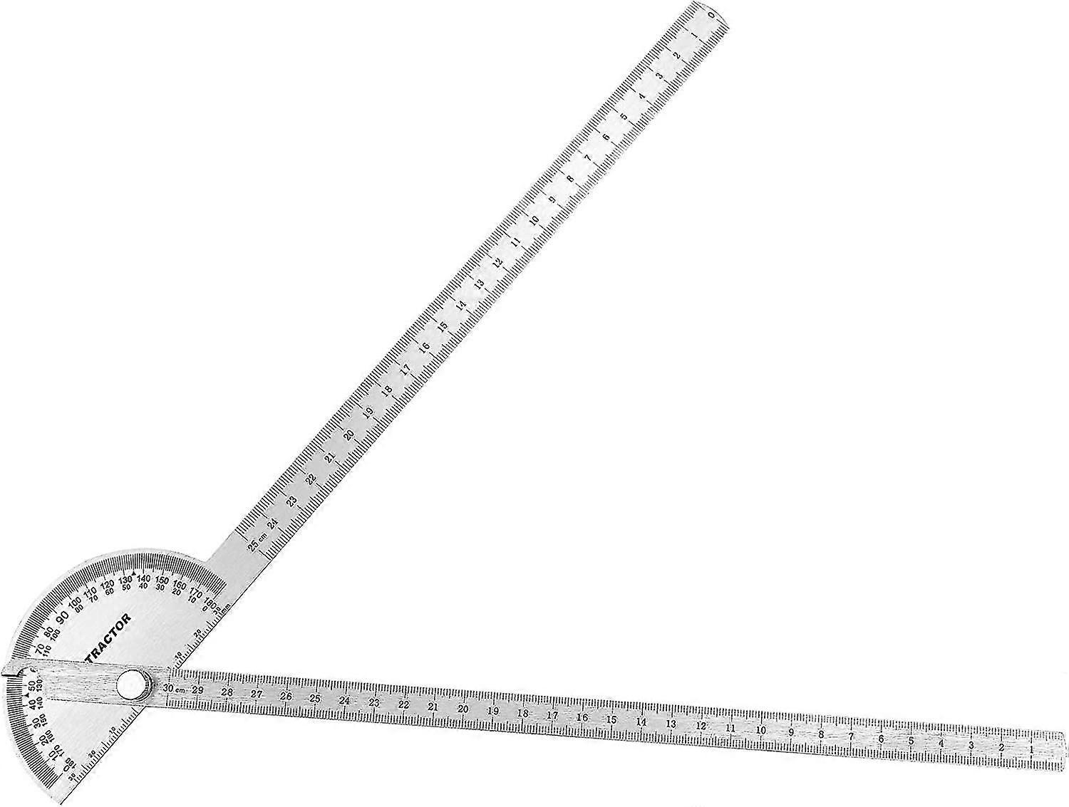 0-180 Degree Round Head Protractor, Multifunctional Stainless, Round Head Angle Protractor