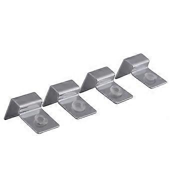 4PCS/Set Stainless Steel Aquarium Fish Tank Glass Cover Clip Support Holder(12mm)