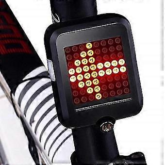 Bicycle Turn Signal Brake Light Mountain Bike Smart Sensor Auto Brake Usb Rechargeable Projector Laser Tail Light