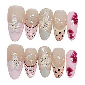 Artificial Press On Nails in Premium Resin for Realistic DIY Manicures at Home or Salon Wear