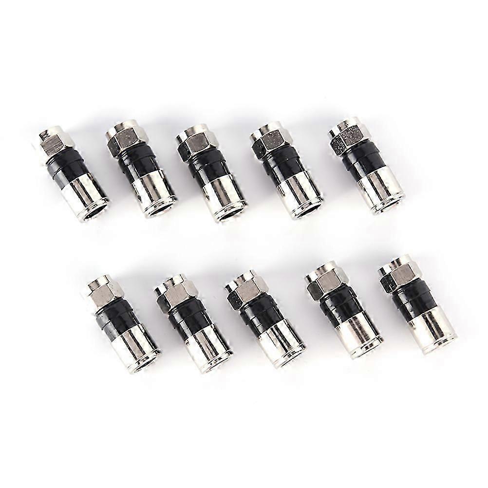 RG6 F Type Compression Snap Seal Plug 10pcs 27cm Connector