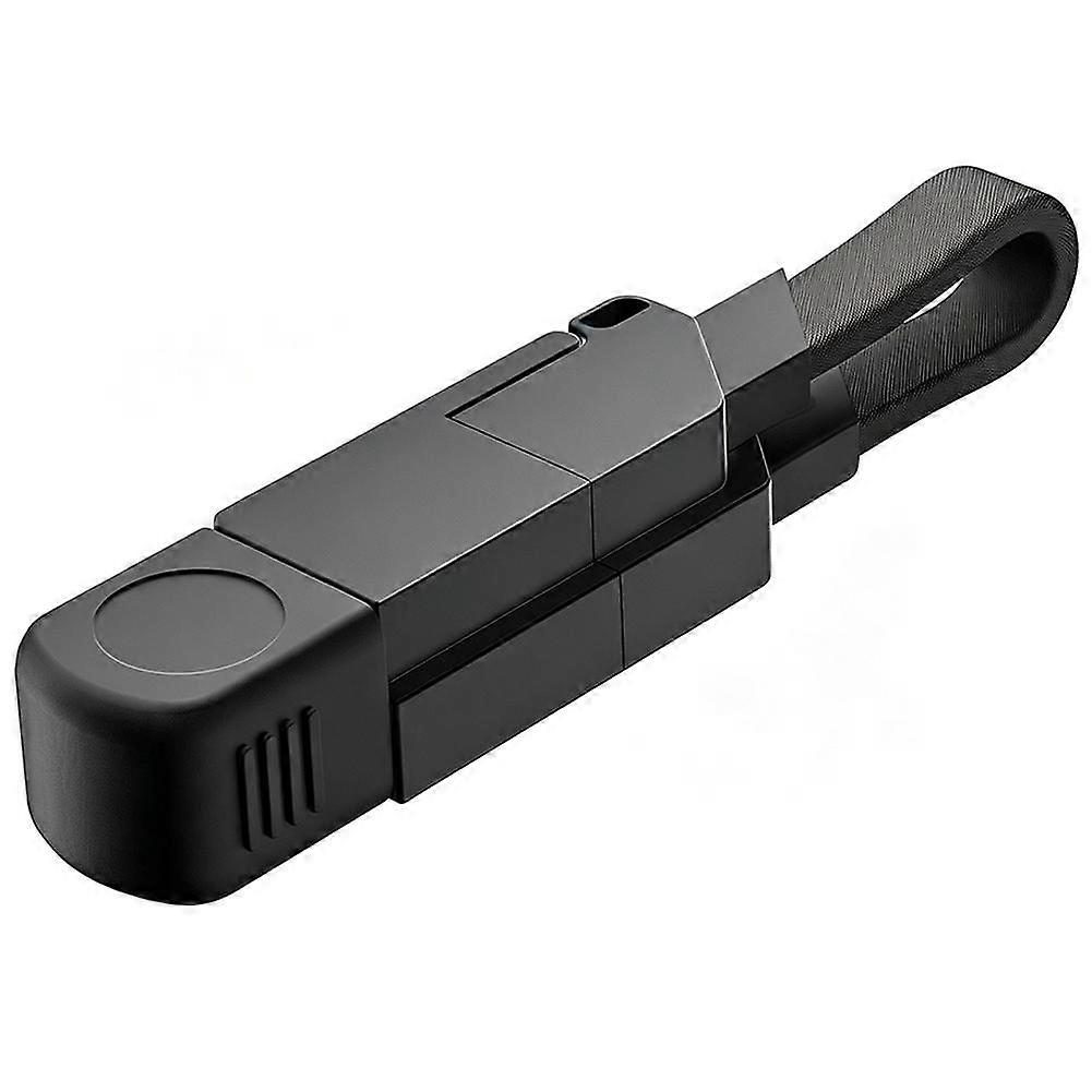 Four In One Data Cable - Compatible with iOS Type C and Micro USB for Fast Charging