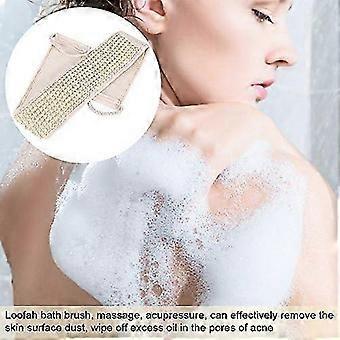 Natural Loofah Long Handle Exfoliating Back Strap for Bath Body Care, 2 Pack