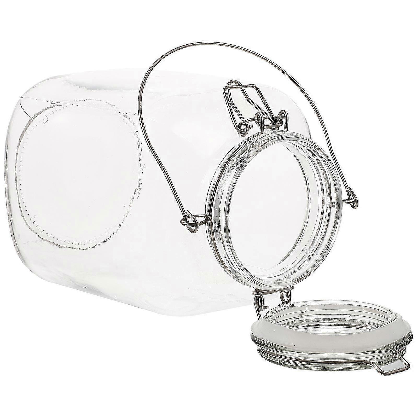 Airtight Glass Storage Jar compatible with Pickle Containment