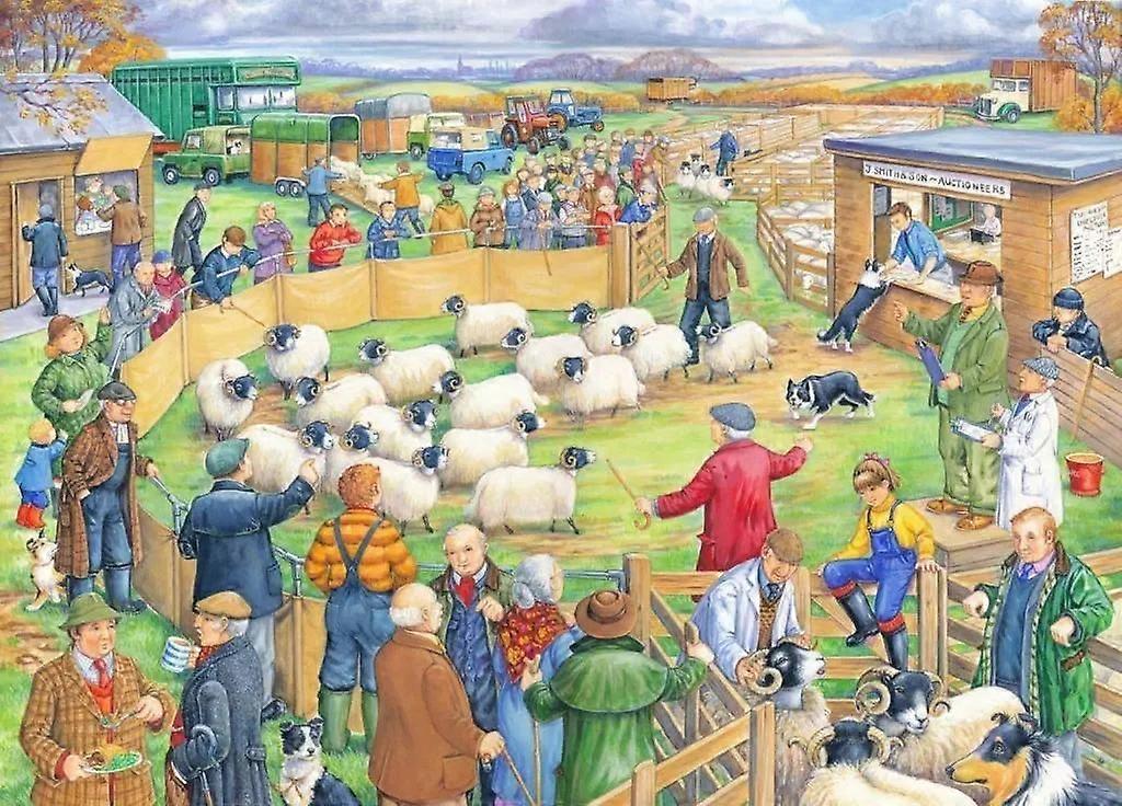 Sheep Sale Puzzle 250 Pieces XL