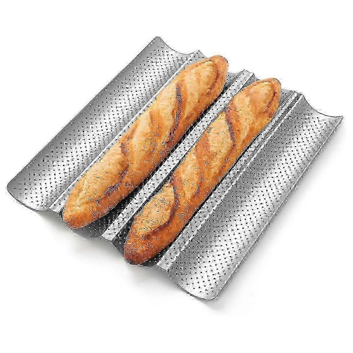 Perforated 4-Loaf Sourdough Baking Tray