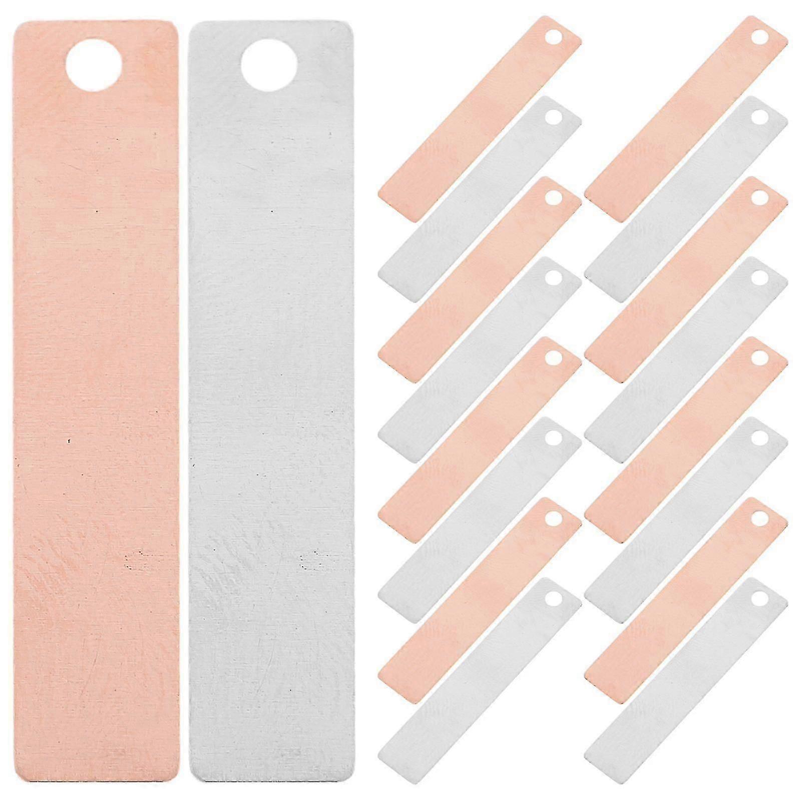20 Pieces Copper Zinc Electrode Sheet Strips for Electroplating Applications