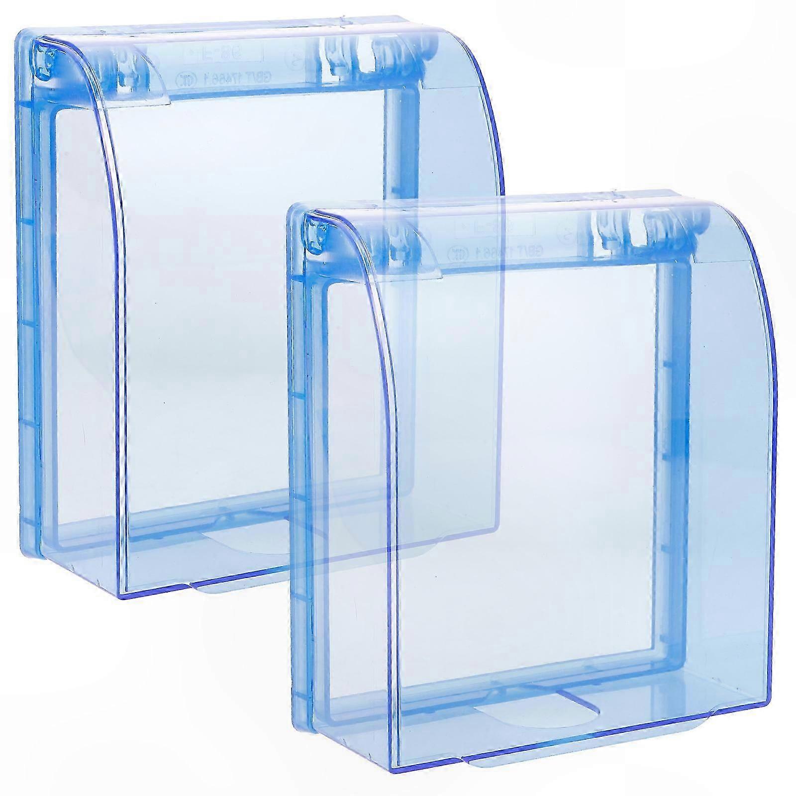 Waterproof Electrical Outlet Covers for Bathroom Use, 2-Pack, Clear Wire Sealing Solution